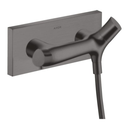 Axor Starck Organic Смеситель для душа, термостатический, настенный, цвет: шлифованный черный хром