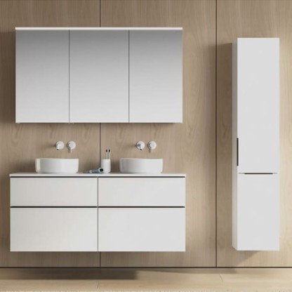 Burgbad Eqio Комплект мебели 120х55х60см., с 2 раковинами, без отв., 4 ящика, цвет: F5662