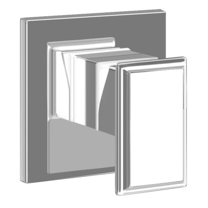 Gessi Eleganza Встраиваемый однорычажный смеситель для раковины, внешняя часть, цвет: Finox