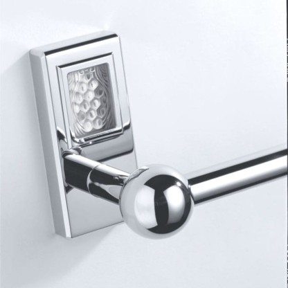 THG M?tropolis ? manettes cristal clair Полотенцедержатель 60см, подвесной, цвет: хром/прозрачный хрусталь