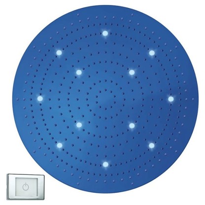 BOSSINI DREAM-XL OK Верхний душ ? 1000 мм, с 12 LED RGB, блок питания/управления, Cromoterapia, цвет: хром