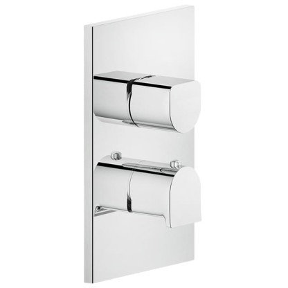 Gessi Rilievo Встраиваемый смеситель для душа, термостатический, на 1 источник, внешняя часть, цвет: хром