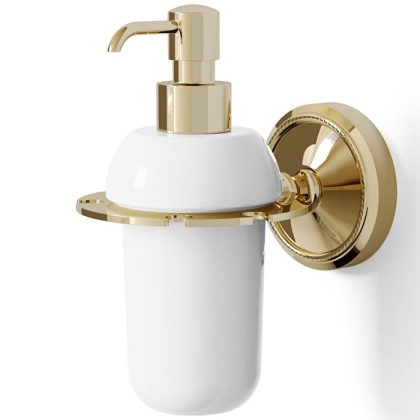 Devon&Devon Antique Georgian Дозатор для жидкого мыла, подвесной, цвет: светлое золото