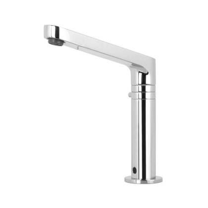 Fima Carlo Frattini Collettivit? Смеситель для раковины, на 1 отв., электронный, 12 алкалиновых батареек АА+, цвет: хром