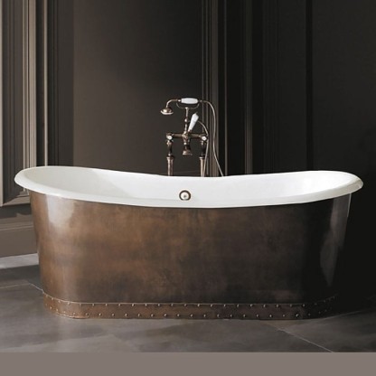 Devon&Devon Ambra Ванна чугунная отдельностоящая 182x81xh70,5cм, цвет: медь
