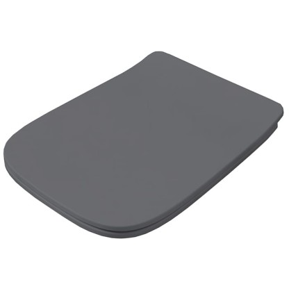 Artceram A16 Крышка с сиденьем Slim для унитаза, механизм soft-close, цвет blu denim/хром