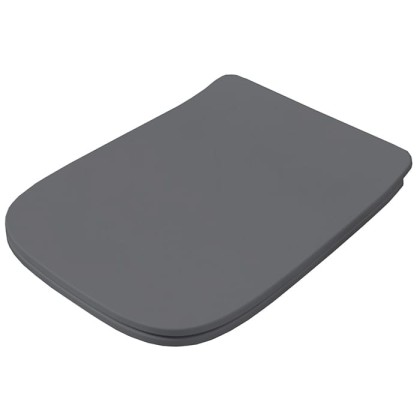 Artceram A16 Крышка с сиденьем Slim для унитаза, механизм soft-close, цвет blu denim/хром