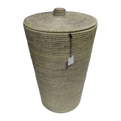 Decor Walther Basket WB Корзина для белья 40x65см, с крышкой, напольная, цвет: ротанг светлый