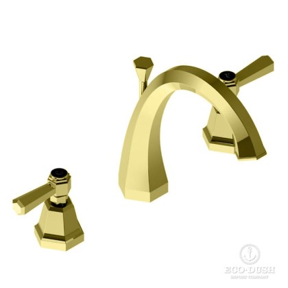 Stella Eccelsa Leve Смеситель для раковины на 3 отв., 3225, с донным клапаном, цвет: золото 24К