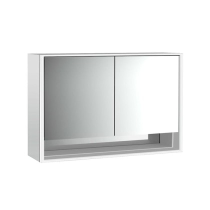 Emco Loft Зеркальный шкаф 120см., с подсветкой LED с с ниж.отделением навесная модель, 2-дверки зеркальная задняя стенка