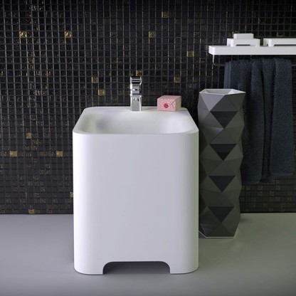 KNIEF Feel Биде напольное  58х39х42 см,с 1 отв под смеситель , цвет: белый