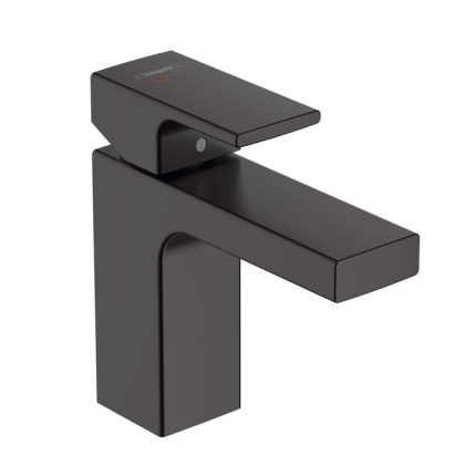 Hansgrohe Vernis Blend Смеситель для раковины, излив 100 мм, цвет: матовый черный