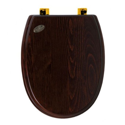 SIMAS Arcade Сиденье для унитаза, цвет дерево/золото