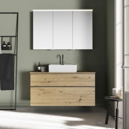 Burgbad Eqio Комплект мебели 120х55х60см., с раковиной, без отв., 2 ящика, цвет: F5662