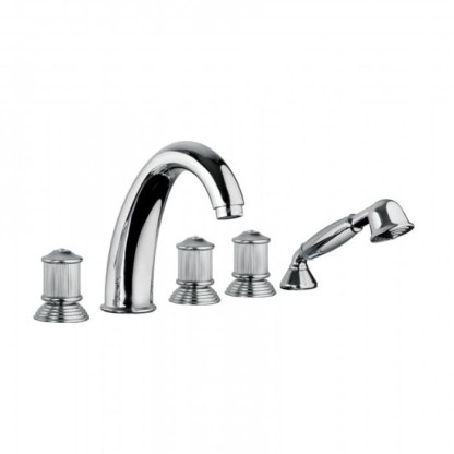 Смеситель для ванны Bongio Impero, цвет: хром/swarovski