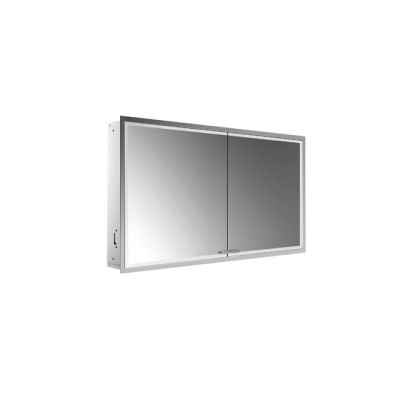 EMCO Prestige2 Зеркальный шкаф 66х121.5см., встраиваемый, LED-подсветка, 2 двери, 2 полки, розетка, с EMCO light system