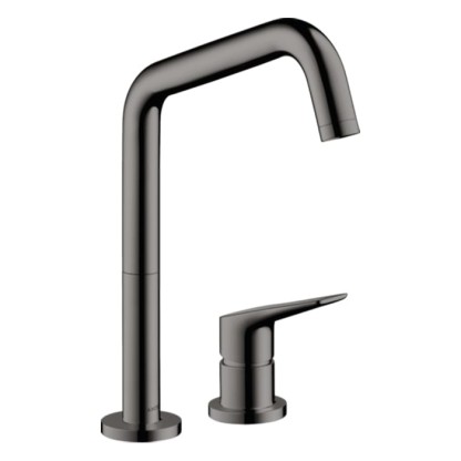 Axor Citterio M Смеситель для кухни 240, на 2 отв., с поворотным изилвом, цвет: полированный черный хром