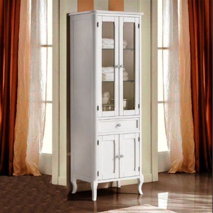 Eban Sabrina Пенал напольный, 64x42x186см, Цвет: bianco perlato