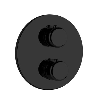 Gessi Goccia Встраиваемый термостатический смеситель, подключение на 3/4”, внешняя часть, цвет: black XL