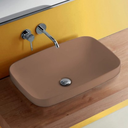 Kerasan Tribeca Раковина 60х38 см, встраиваемая/накладная, без отв., цвет: Bruno matt