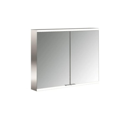 Emco Prime Зеркальный шкаф 80см., с подсветкой LED2 Facelift навесная модель, 2-дверки, IP 20 зеркальная задняя стенка