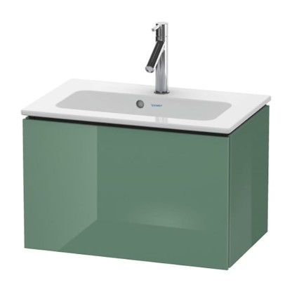 Duravit L-Cube Тумба подвесная, 62x39х40, с раковиной и 1 выдв. ящик, цвет: зеленый