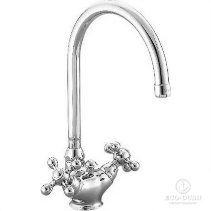 CISAL Arcana Ceramic Смеситель для кухни на 1 отверстие с донным клапаном, цвет: хром