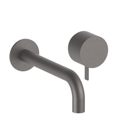 Fantini AF/21 Смеситель для раковины, настенный, излив: 20.8 см, цвет: Matt Gun Metal PVD