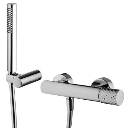 Fima Carlo Frattini Spillo Tech Смеситель для душа, настенный, с ручным душем, цвет: хром