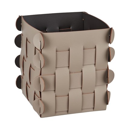 ADJ Корзинка Shlesser, 13x13xH17 см., цвет: капучино/шоколад