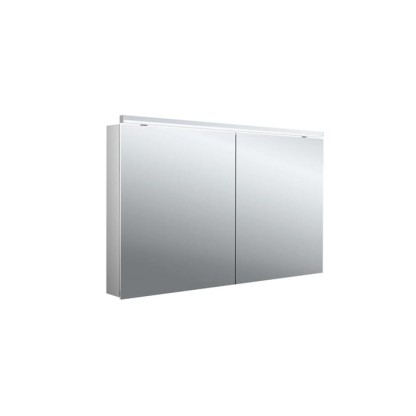 Emco Flat II Зеркальный шкаф 120 см., с подсветкой Classicleuchte, навесная модель, с подсв. для раковины, 2 дверка