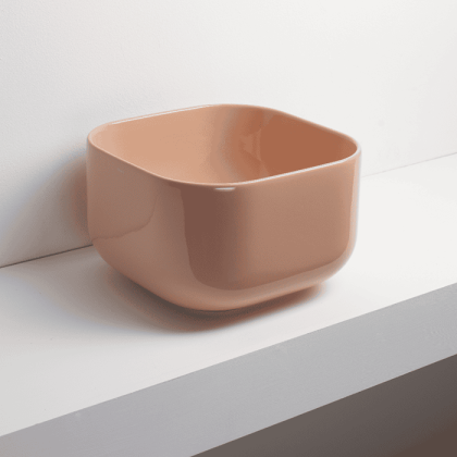 Simas Balloon Раковина накладная, 40x40хh25см., без отв., без перелива, цвет: CARAMELLO