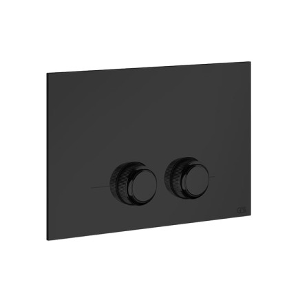 Gessi Venti20 Клавиша смыва для унитаза двойная, для инсталляций Geberit Sigma8 и Sigma12, цвет: черный матовый