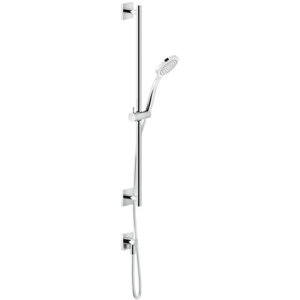 Gessi Rilievo Штанга в комплекте с душевой лейкой, шланг 1,50 м, вывод воды из стены, цвет: хром