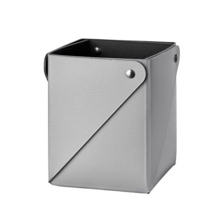 ADJ Коробочка MIU для чайных пакетов, 7x7xH8 см., цвет: серый/черный