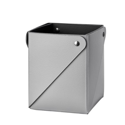 ADJ Коробочка MIU для чайных пакетов, 7x7xH8 см., цвет: серый/черный