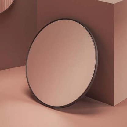 Artceram Зеркало ? 85 см в металлической раме с LED-подсветкой и сенсорным выключателем, цвет: moka