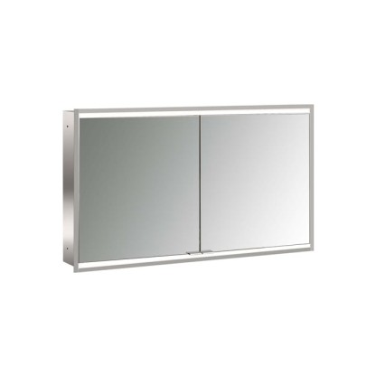 Emco Prime Зеркальный шкаф 120см., с подсветкой LED2 Facelift встраив. модель, 2-дверки, IP 20 зеркальная задняя стенка