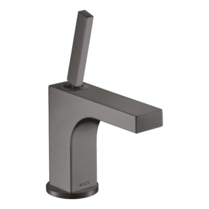 Axor Citterio Смеситель для раковины 90, на 1 отв., с донным клапаном, цвет: шлифованный черный хром