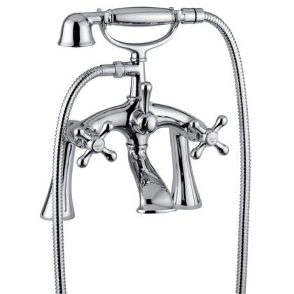 Bongio Axel Смеситель для ванны, 2 отв., цвет: хром