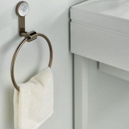 THG Hirondelles Полотенцедержатель - кольцо 18см., цвет: Umber color PVD