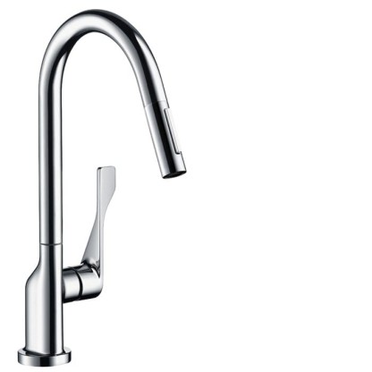 Axor Citterio Выдвижной, однорычажный кухонный смеситель, цвет: хром