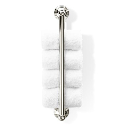 Decor Walther Classic GTH Полотенцедержатель 46см, вертикальный, подвесной, цвет: никель полированный