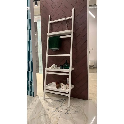 Knief Rails Лестница-вешалка с полками 60х36х180см, цвет: белый матовый