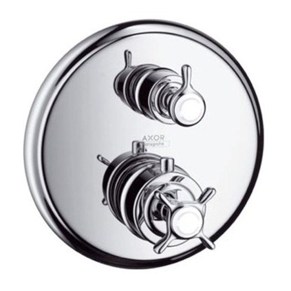 Axor Montreux, Термостат с запорным вентилем, СМ, внешняя часть, цвет: хром