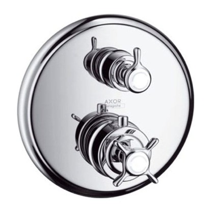 Axor Montreux, Термостат с запорным вентилем, СМ, внешняя часть, цвет: хром