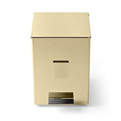 Oasis Square Мусорный бак с педалью, напольный, цвет: золото