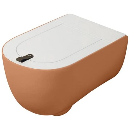 Artceram THE ONE Унитаз подвесной безободковый , 52х35см, с креплениями, цвет: arancio cammeo