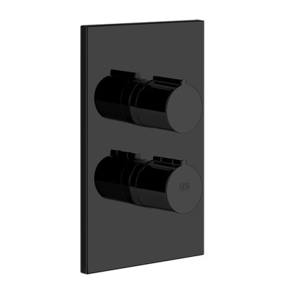 Gessi Emporio Via manzoni Смеситель для душа, встраиваемый, термостатический, на 1 позицию, цвет: Black XL