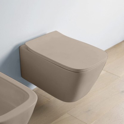 Artceram A16 Унитаз подвесной, 52,5х36см, безободковый, с крепежом, цвет: matera